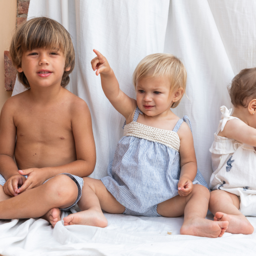 Ensemble pour bébé marin chemisier et culotte