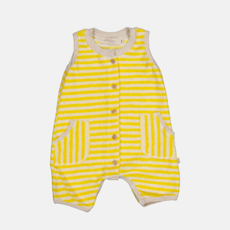 Girl's jumpsuit yellow stripes