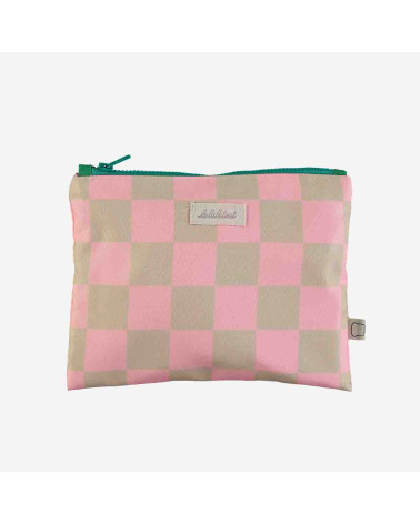 Trousse de toilette rose en forme de jeu d'échecs pour les enfants