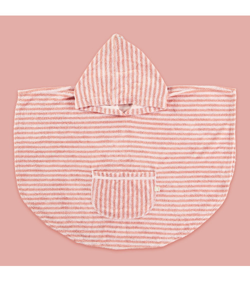 Striped bathing cape for new born