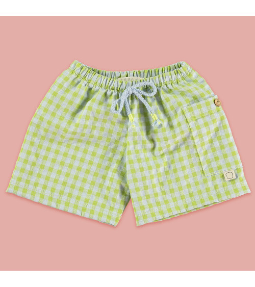 Vichy check Bermuda shorts for kids