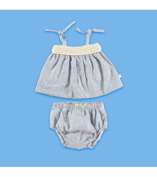 Set for baby sailor blouse and panty