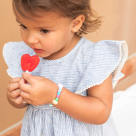 Bébé bleu et blanc robe de marin