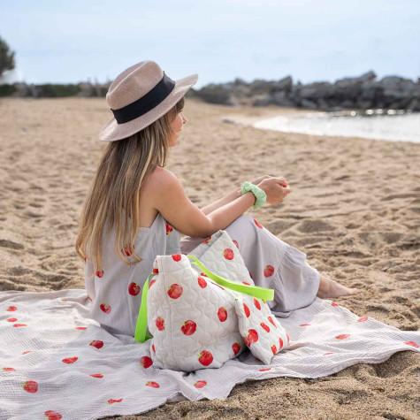 Women's long dress tomatoes