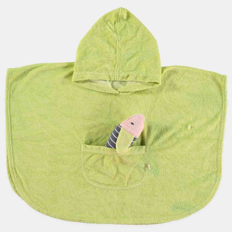 Baby lime bath cape