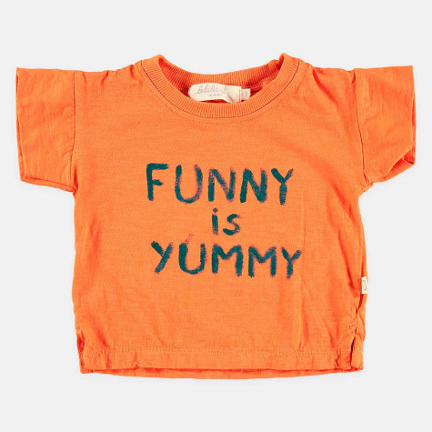 Camiseta naranja para niño