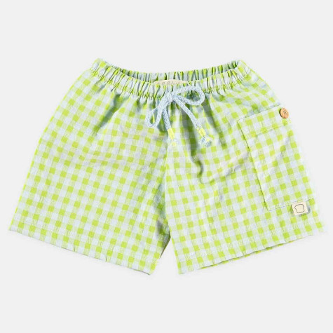 Vichy check Bermuda shorts for kids