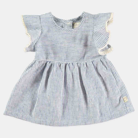 Robe de marin bleu et blanc pour fille