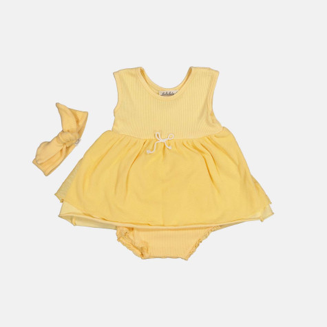 robe en tulle jaune