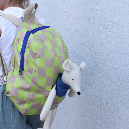 Green children's chess backpack