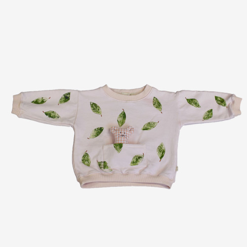 Sweat-shirt rose pour bébé