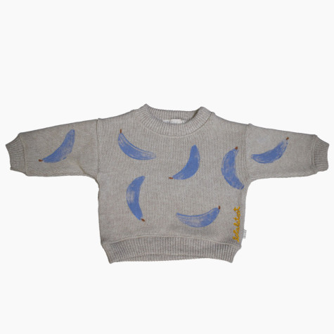 Pull bleu banane pour bébé