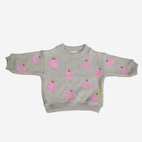 Pull rose pomme pour filles