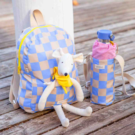 Blue children's chess backpack