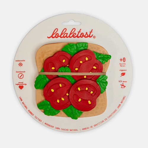 TOSTADA TOMATE MORDEDOR BEBÉ