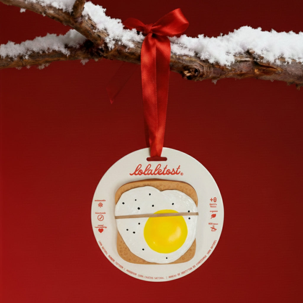 Mordedor bebé Tostada Huevo